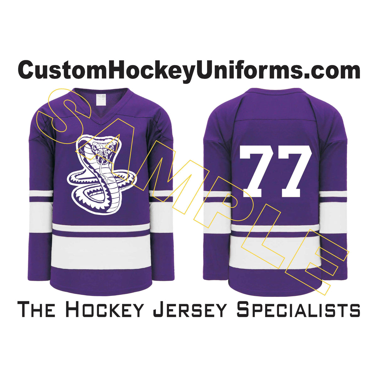 Cobras Purple Hockey Jersey