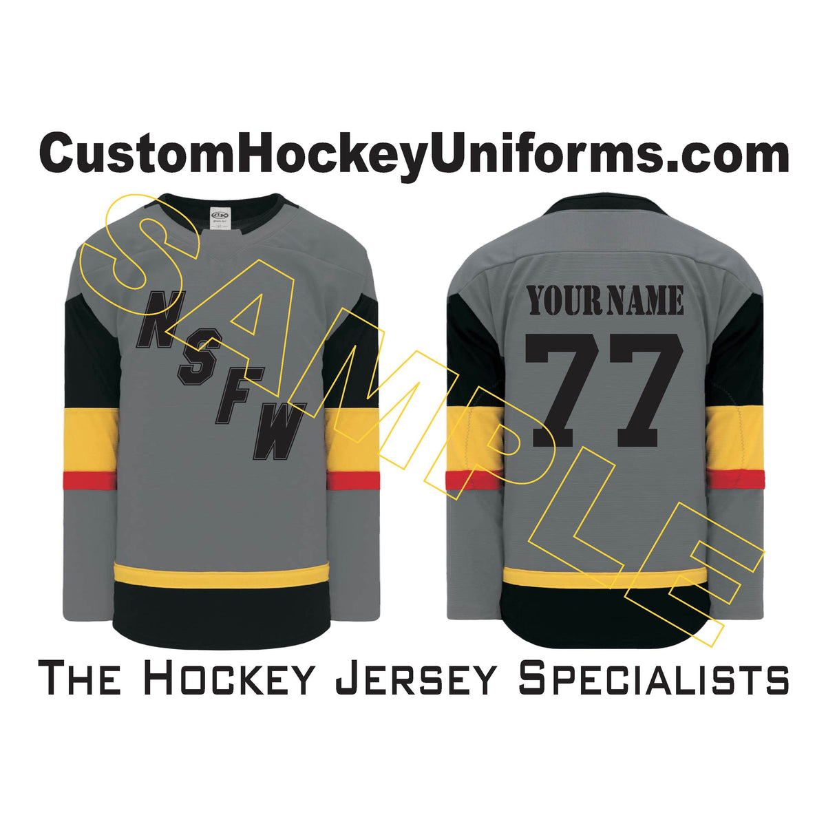 H550B-LAV394B Vegas Golden Knights Blank Hockey Jerseys –