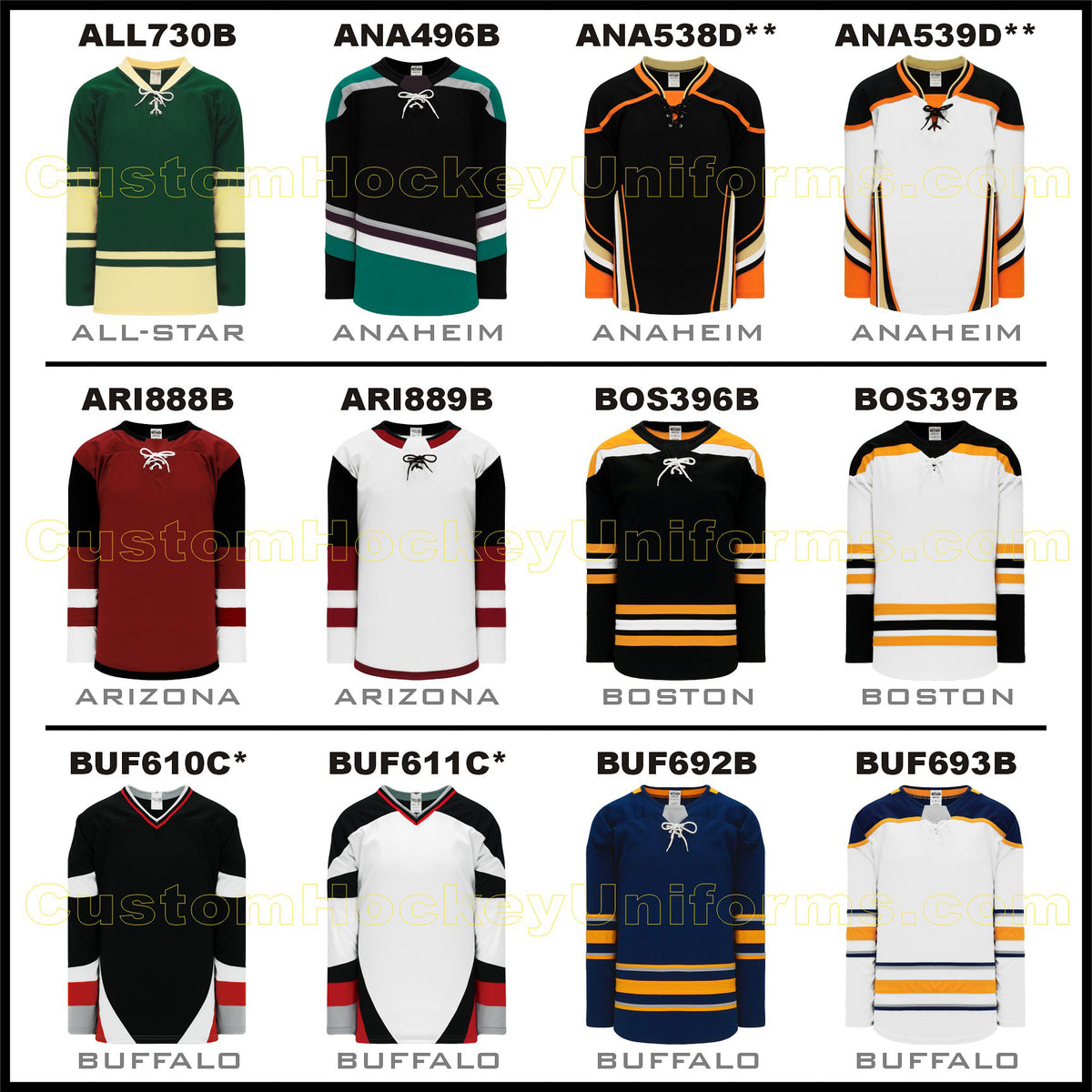 SUB550 Custom Hockey Jerseys