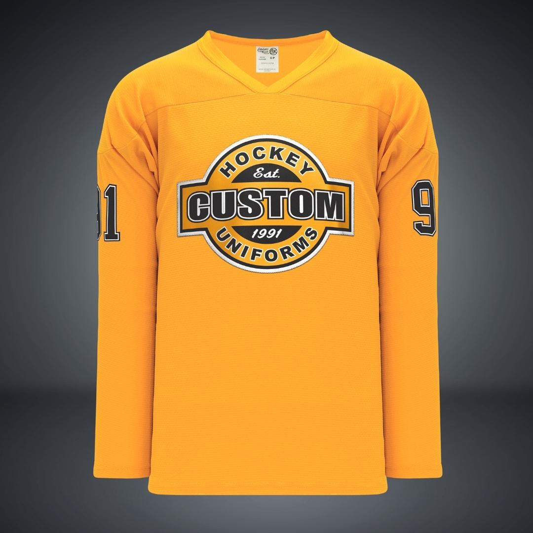 Custom Black Black-Orange Hockey Jersey Sale Online – UKSN INC
