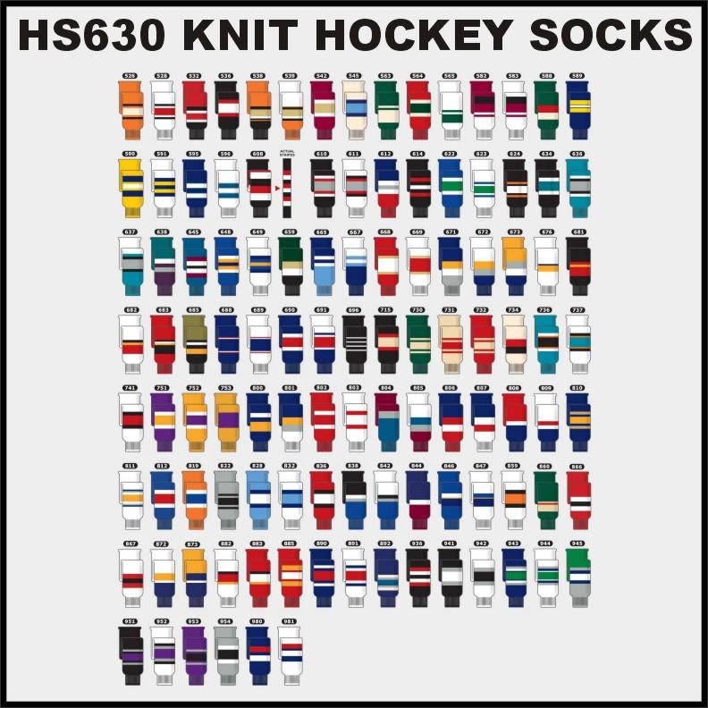 Athletic Knit HS630-349 Vintage Vancouver Canucks Hockey Socks