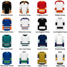 NHL Pacific Division Custom Hockey Jerseys
