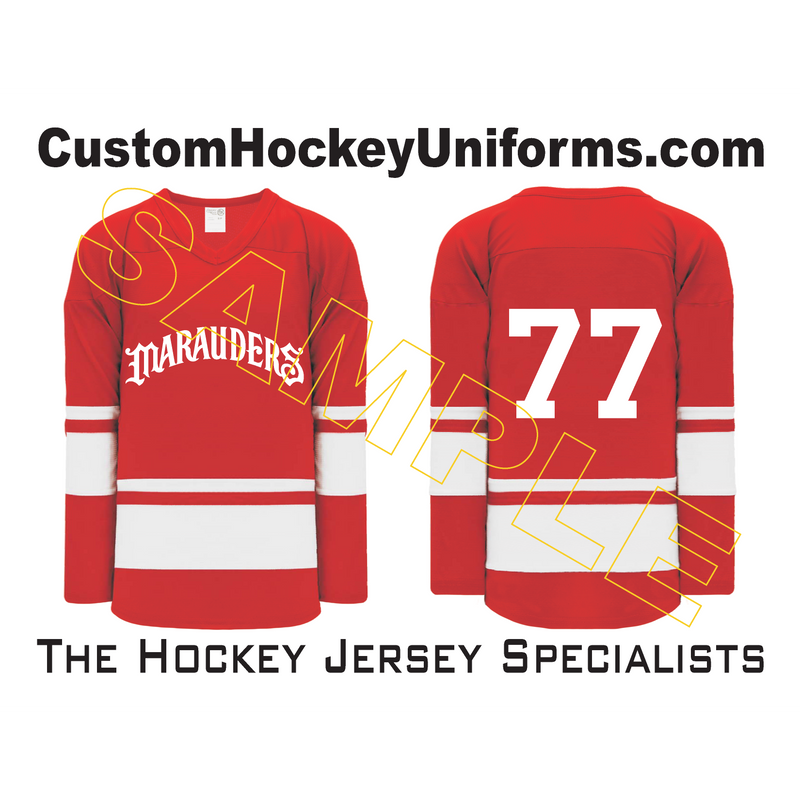 Cheap Custom Red White-Gray Hockey Jersey Free Shipping – CustomJerseysPro