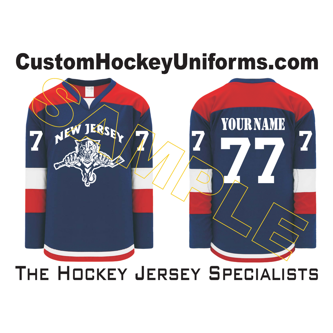 NJ Panthers H7400 764 Custom Hockey Jerseys CustomHockeyUniforms