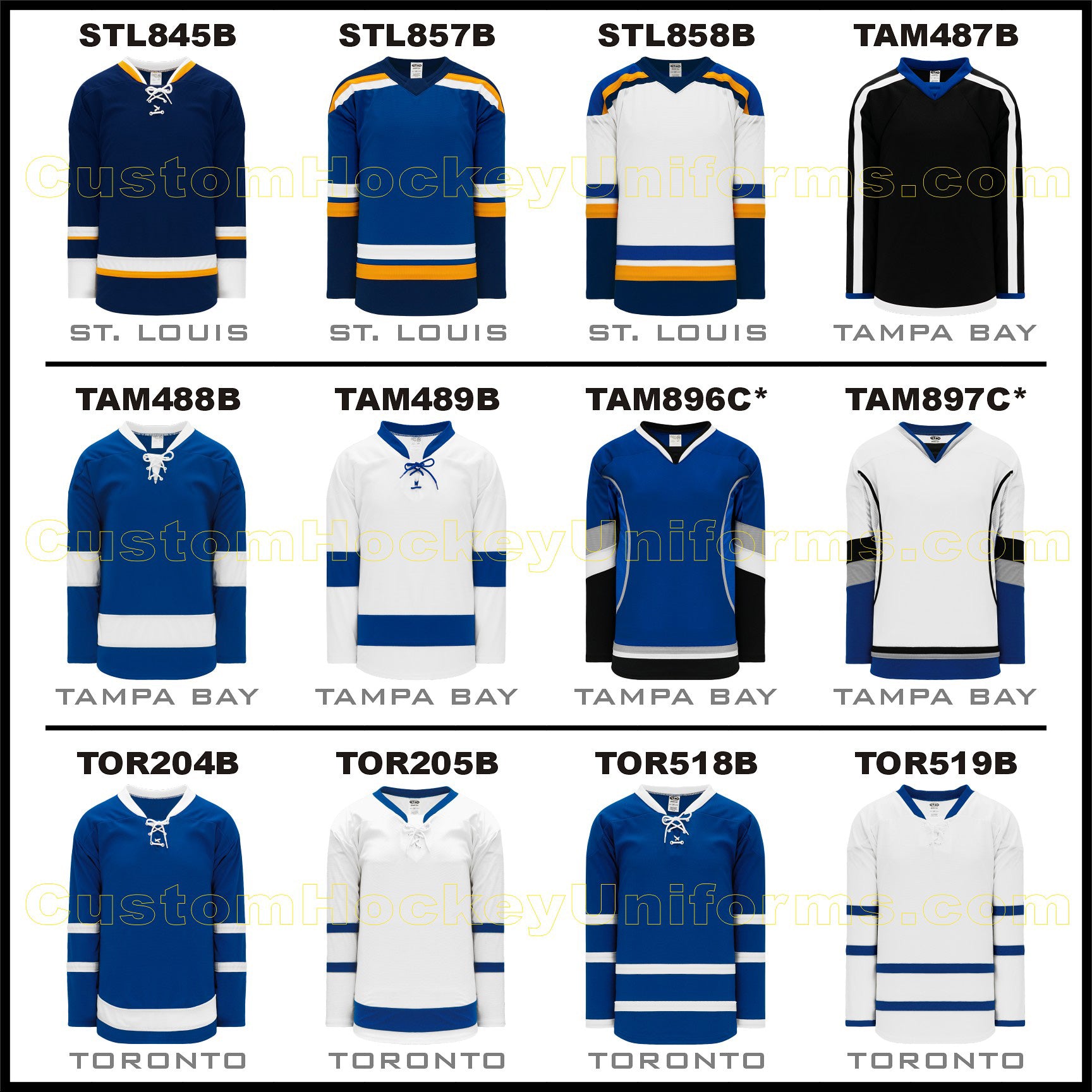 NCAA Hockey Number Kits – Customize Sports