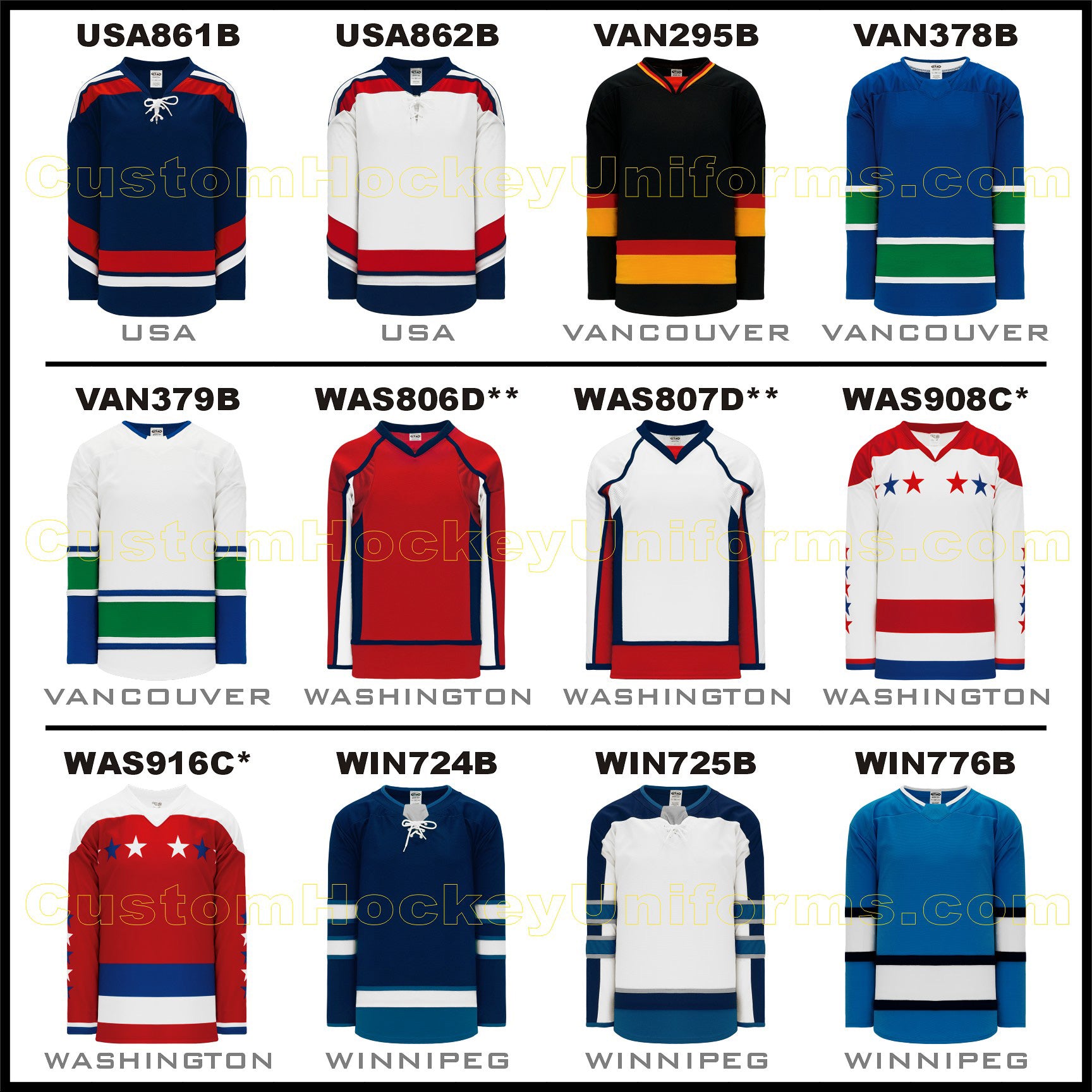 Custom Hockey Jerseys Like the Pros - Learn How - Save 20%