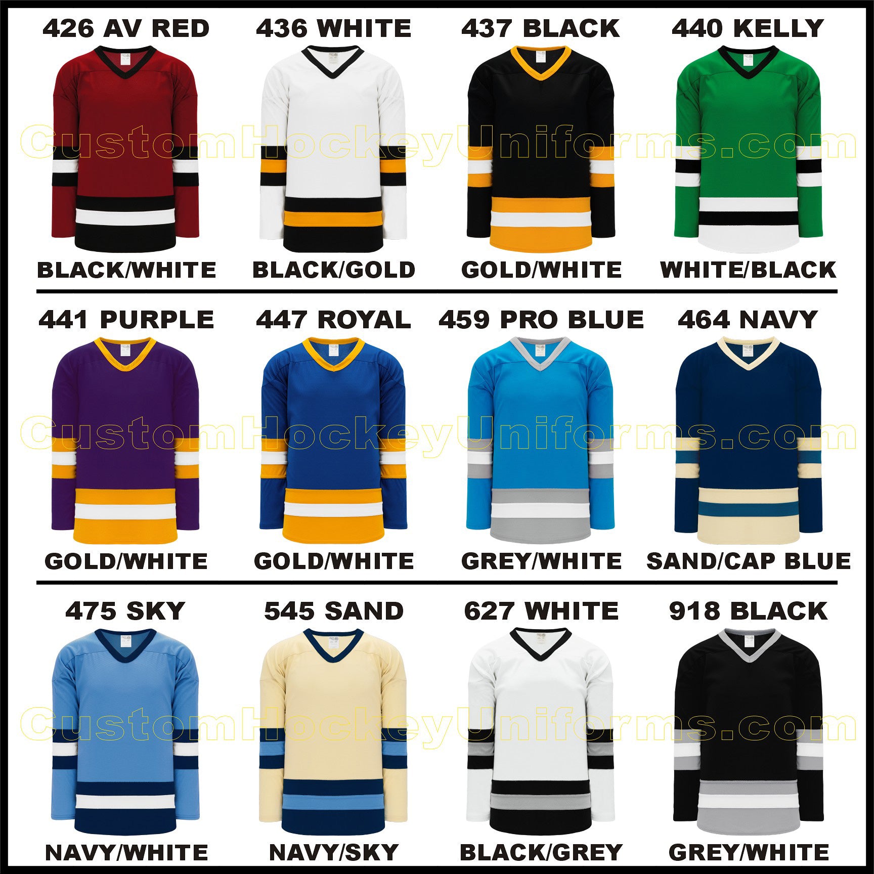Custom Black Kelly Green-Gold Hockey Jersey Discount