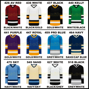 Custom Hockey Jersey Gray Navy-Light Blue