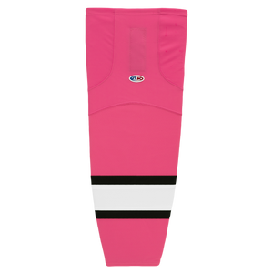 HS2100-272 Pink/Black/White Hockey Socks