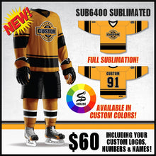 SUB6400 Custom Sublimated Hockey Jerseys