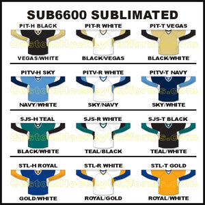 SUB6600 Custom Sublimated Hockey Jerseys